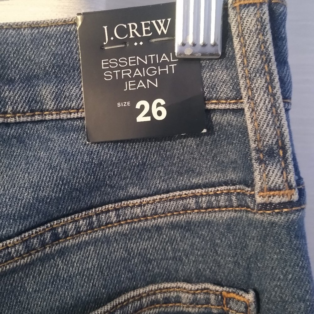 Brand new with tags J Crew Essential Straight Jeans Size 26